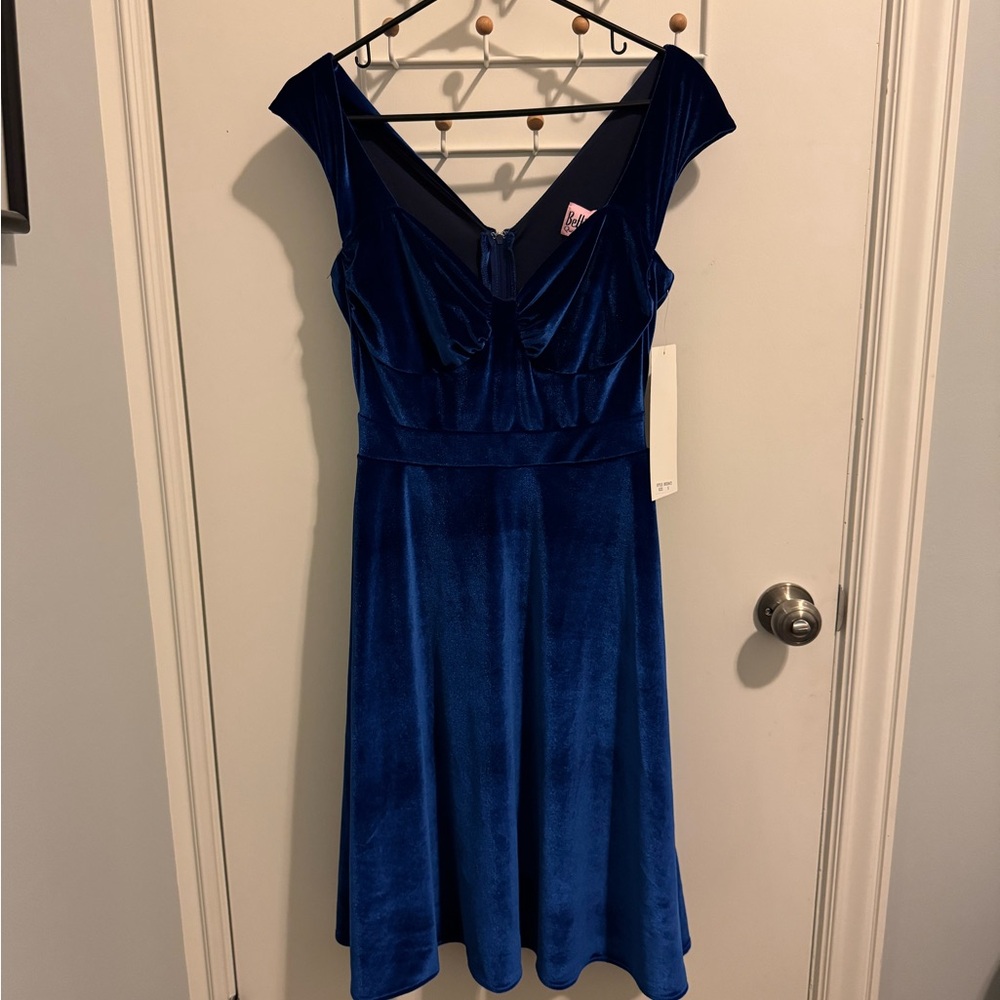 Bettie Page Royal Blue BNWT Dress